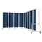 National Public Seating Room Divider, 6' Height, 9 Sections, Blue Panels and Grey Frame RDG6-9PT04 - alternate 2